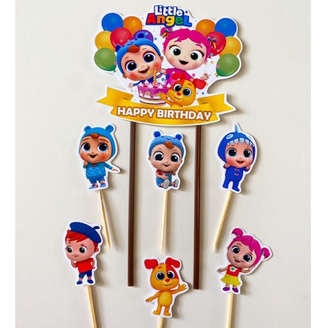 TOPPER LITTLE ANGEL / TOPPER KUE LITTLE ANGEL / CAKE TOPPER LITTLE ANGEL / HIASAN KUE LITTLE ANGEL /