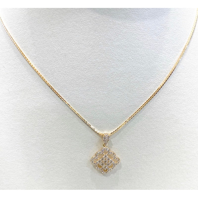Kalung Emas kuning Koye Zirconia 700 16karat