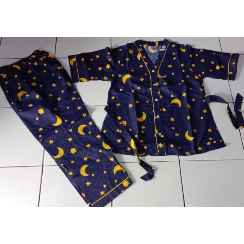 Piyama baju tidur dewasa kimono 3in1