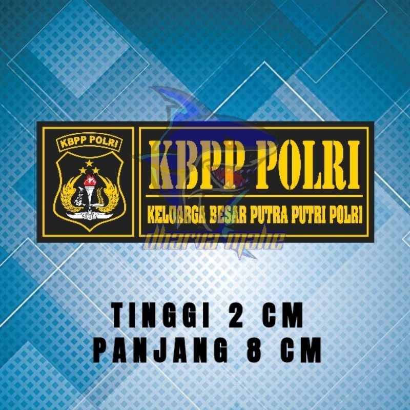 KBPP POLRI, STIKER KBPP POLRI, Keluarga besar Polri, Stiker polisi, Stiker Logo Yoyo Resin, Stiker L
