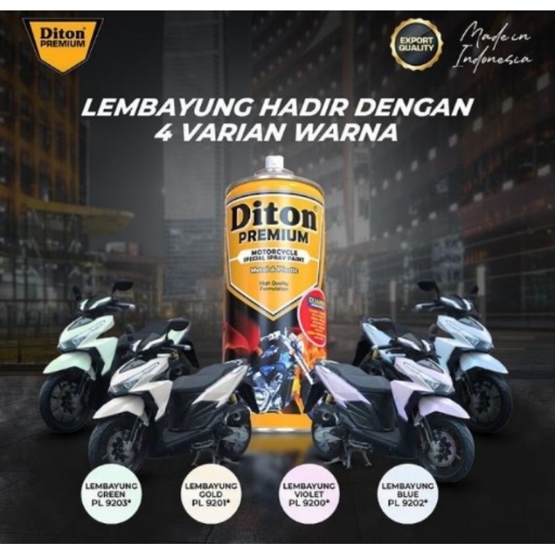 Cat semprot Diton premium lembayung violet/Lembayung blue/lembayung gold/lembayung green/Pylox/Pylox