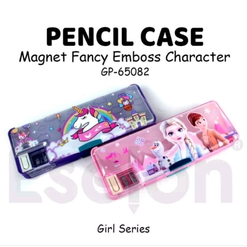 

KOTAK/TEMPAT PENSIL/PENCIL CASE MAGNETIK GIRL SERIES KARAKTER FROZEN MY LITTLE PONY FANCY LUCU 2 SISI PLUS RAUTAN NYAStore