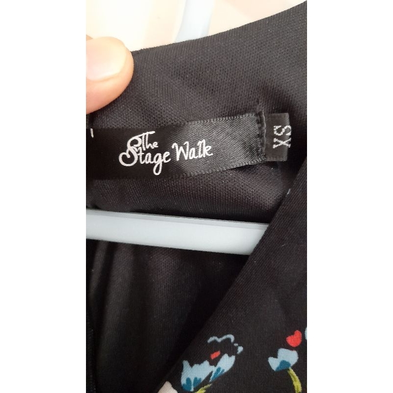 Dress Korea/Flower Dress/Mini Black Dress