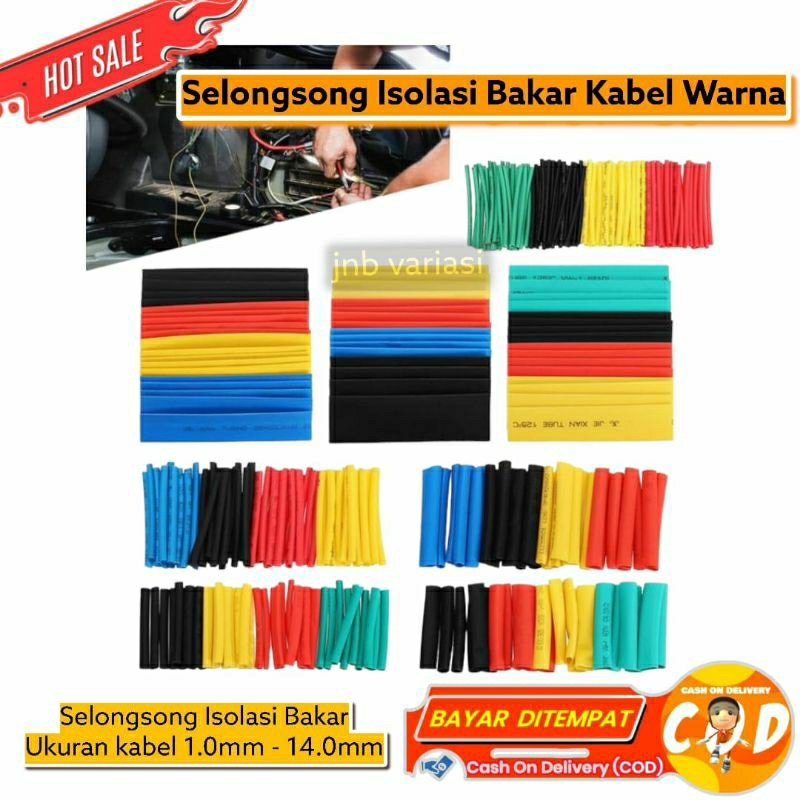 Isolasi pelapis kabel bakar listrik Selongsong Sambungan Kabel Listrik