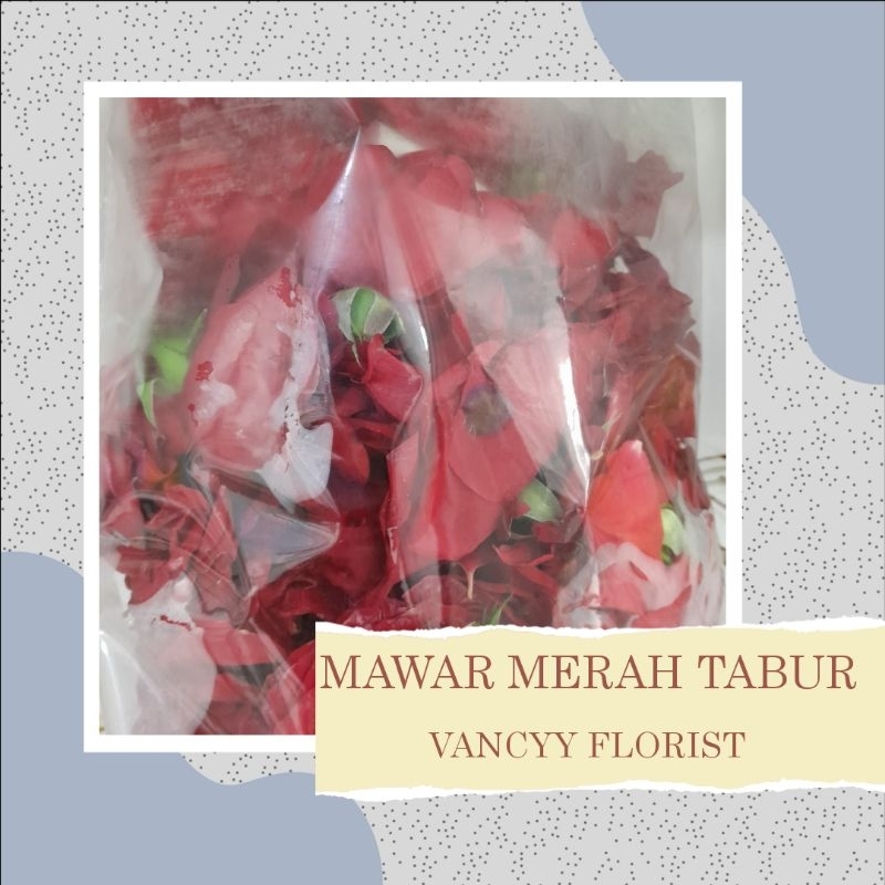 Bunga Bunga Tabur Mawar 100 Gram Perbungkus / Bunga Tabur Kelopak Mawar / Bunga Tabur Mawar Fresh / 