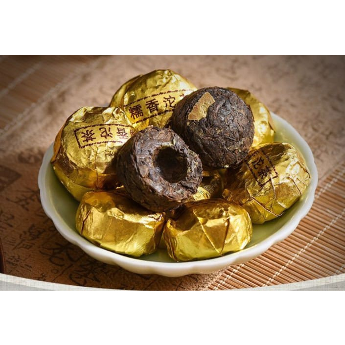 

GOLDEN CHINESE PU ER TEA/GOLDEN PU ER TEA/CHINESE PU ER TEA/TEH PU ER CINA/TEH PU ER BENTUK TABLET/TEH PU ER