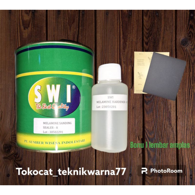 SWI Melamin sanding sealer-R - 1 liter ( bonus amplas 1 lembar)