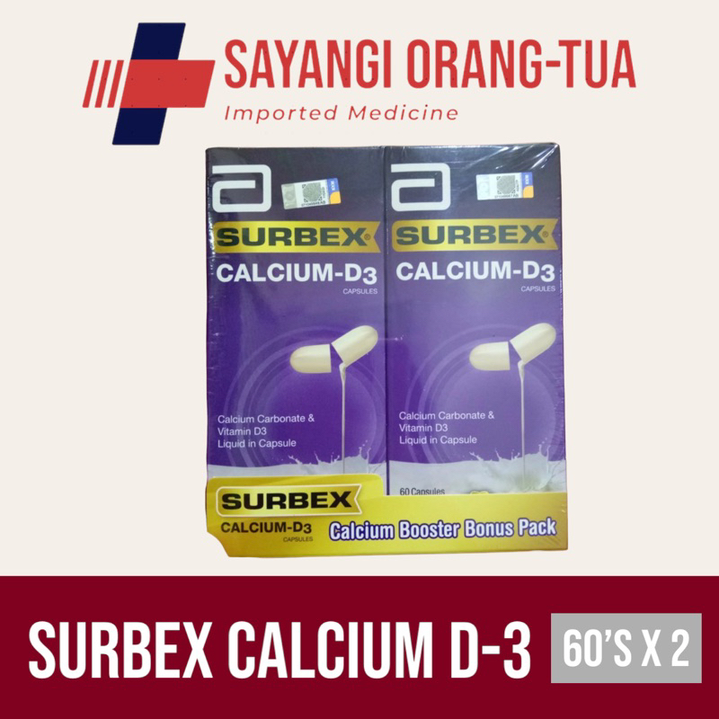 Surbex Calcium D3 60’s