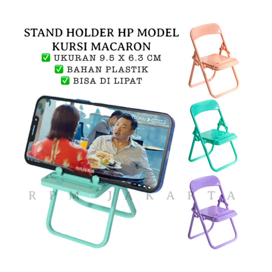 STAND HOLDER KURSI - STAND HOLDER HP MACARON MODEL KURSI LIPAT - STAND HP KURSI MACARON