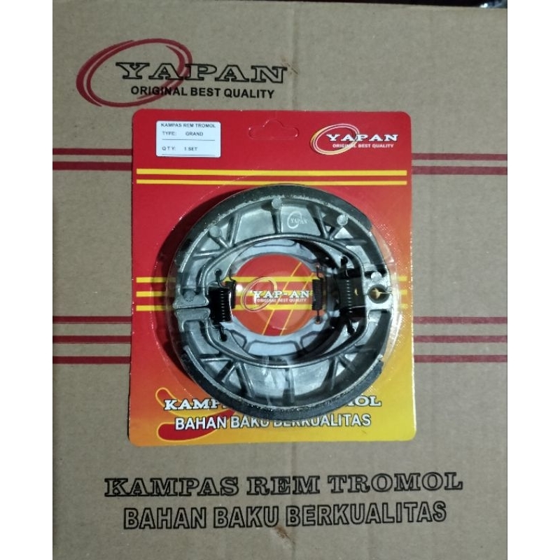 KAMPAS REM BELAKANG TROMOL HONDA MOTOR  SUPRA / GRAND /  KARISMA / LEGENDA / SUPRA FITNEW / BLADE OLD. / REVO ABS / C90