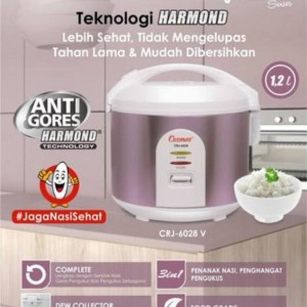 COSMOS Magic Com 1,2 Liter Harmond CRJ 6028 - Garansi Resmi