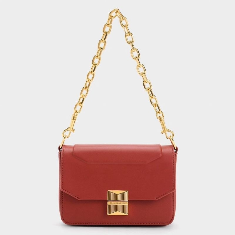 CK Kalinda Metallic Accent Boxy Bag