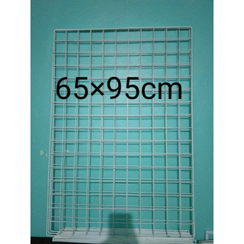 Ram kawat pajangan dinding 65×95cm,Rak display tebal gantungan aksesoris,wiregrid anti karat