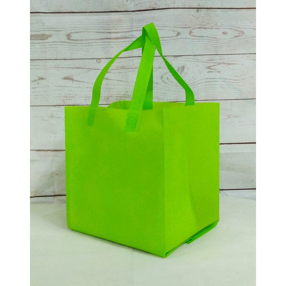 (minimal order 12 pcs)Tas Aqiqah Tas Nasi Box Tas Kain Spunbond Kotak Nasi 22X22 Tas Berkat Hajatan 