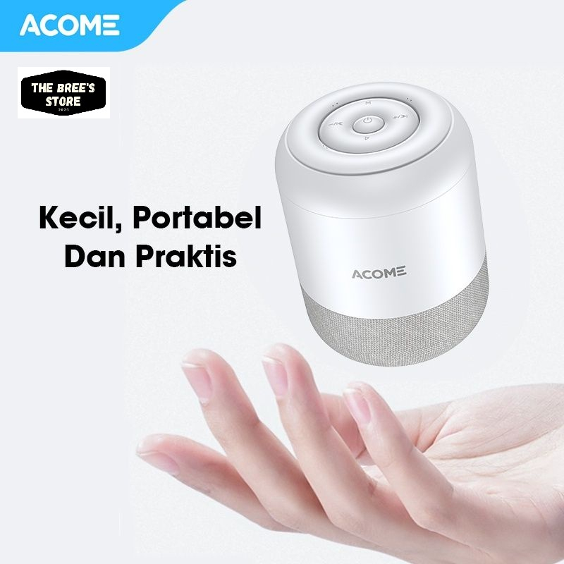 ACOME Speaker Stereo Bluetooth 5.0 TWS 5W Portable Ultra Bass Garansi Resmi 1 thn A11