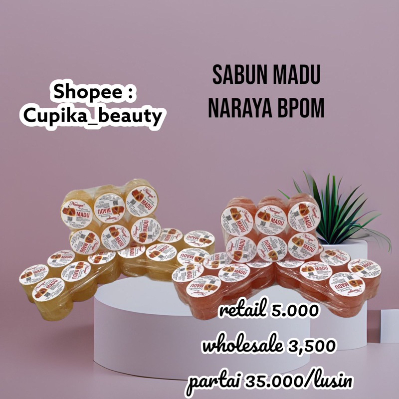 &lt;pn/ls&gt; [ 35 gr bulat ] naraya sabun madu original bpom -- naraya honey soap