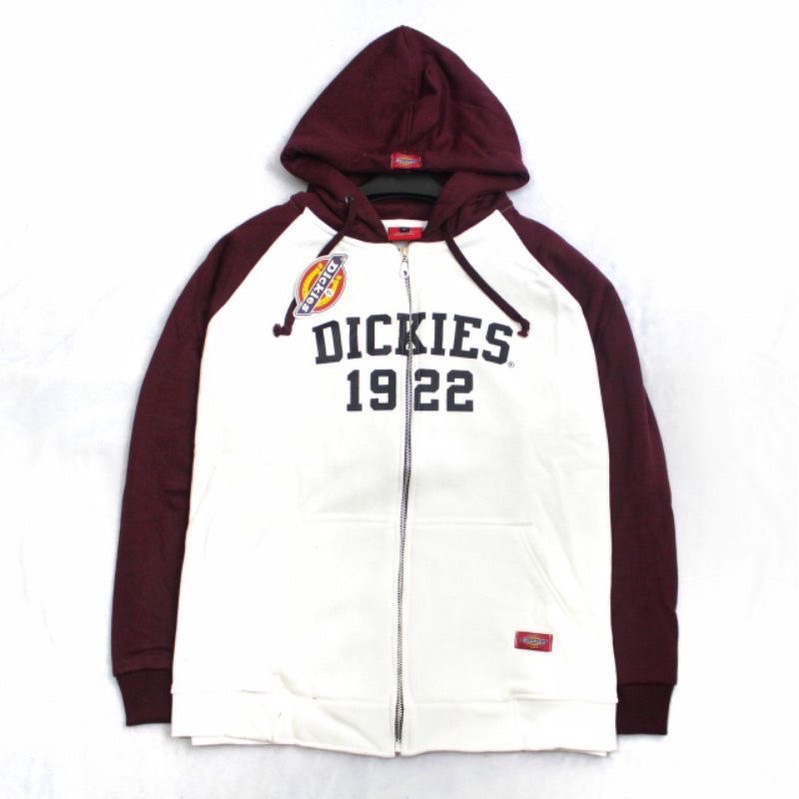 JAKET SWEATER HOODIE ZIPPER DICKIES AUTHENTICS ARCH LOGO BORDIR PREMIUM BEST SELLER