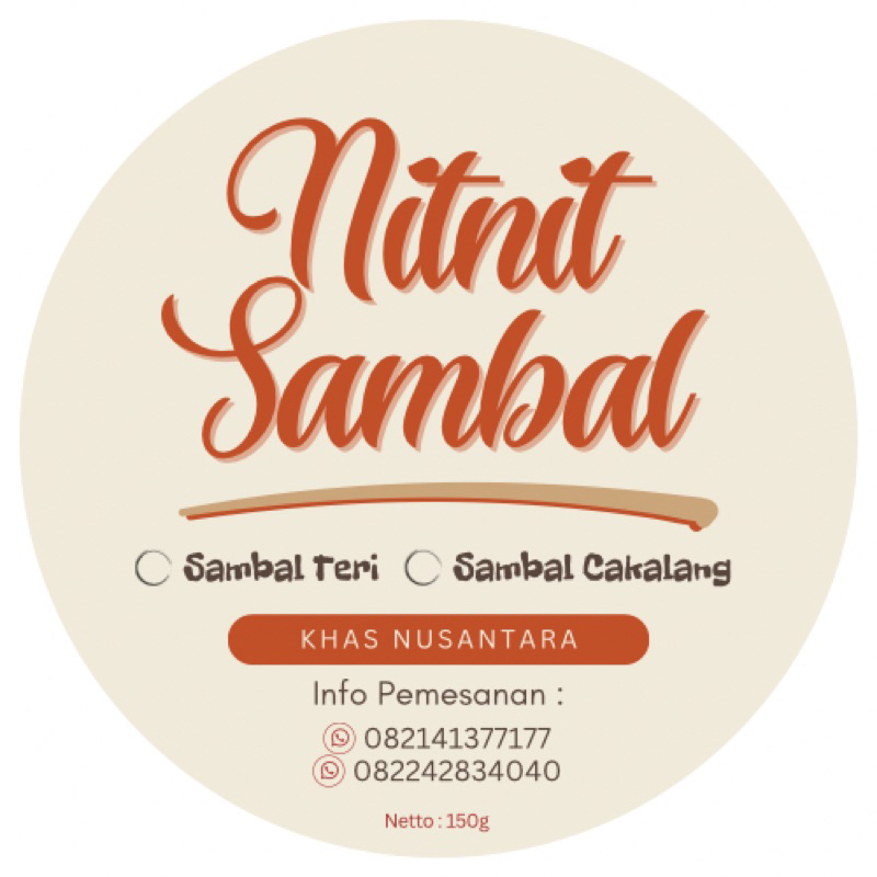 

Nitnit Sambal 150g