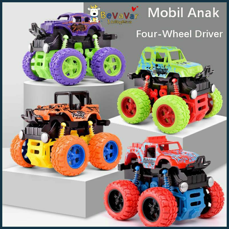 Mainan Mobil MONSTER ZAP MOBIL JIP OFF ROAD 4 DRIVE INERTIAL BIGFOOT TRUCK POWER