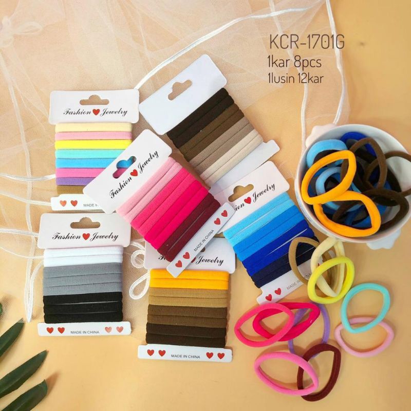 IKAT RAMBUT DONAT WANITA 8 PCS