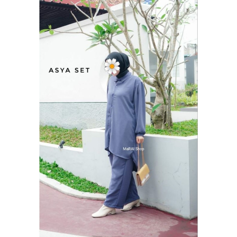 tunik set/tunik crincle/baju tunik atasan bawahan