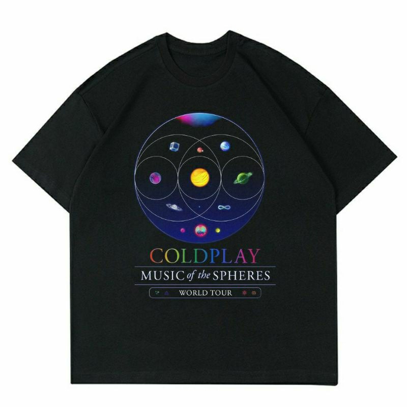 BAJU COLDPLAY " WORLD TOUR " | T-SHIRT COLDPLAY WORLD TOUR BLACK | KAOS COLDPLAY WORLD TOUR | BAJU K