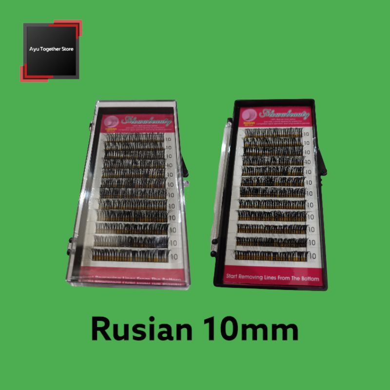 Bulu Mata Tanam Russian 0.07 Ukuran 10mm DD-Curl Eyelash Extension/ Bulu Mata Tanam Premium Lentik
