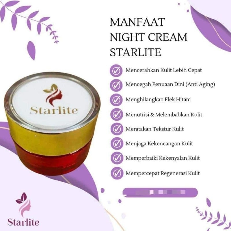 Cream pelicin  starlite / Cream malam ubc