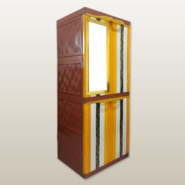 LEMARI PLASTIK SINBAK MINI CABINET MOTIF WOODY