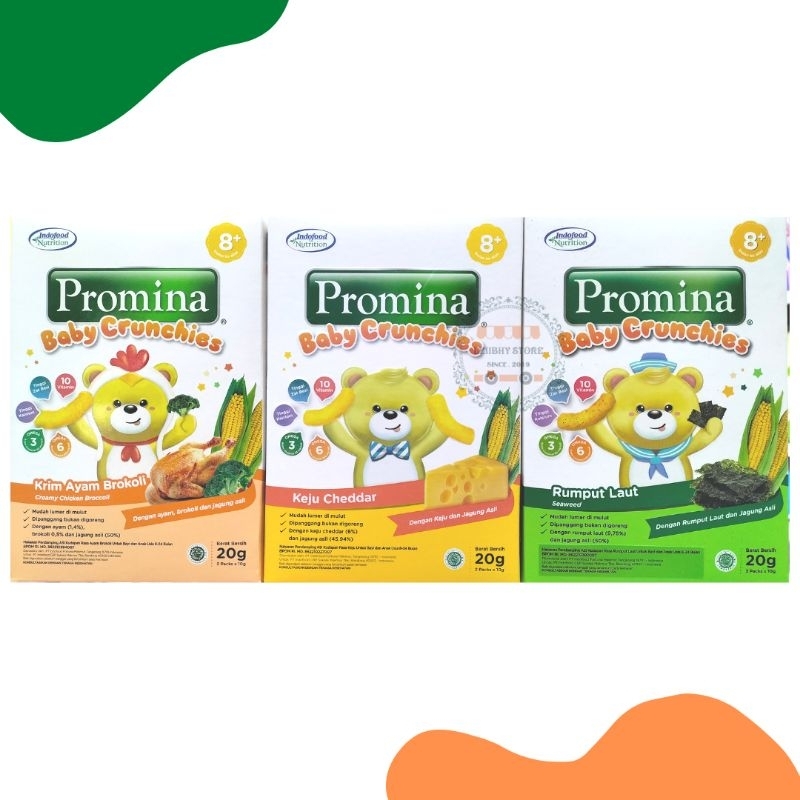 

PROMINA BABY CRUNCHIES 20GR USIA 8TH+