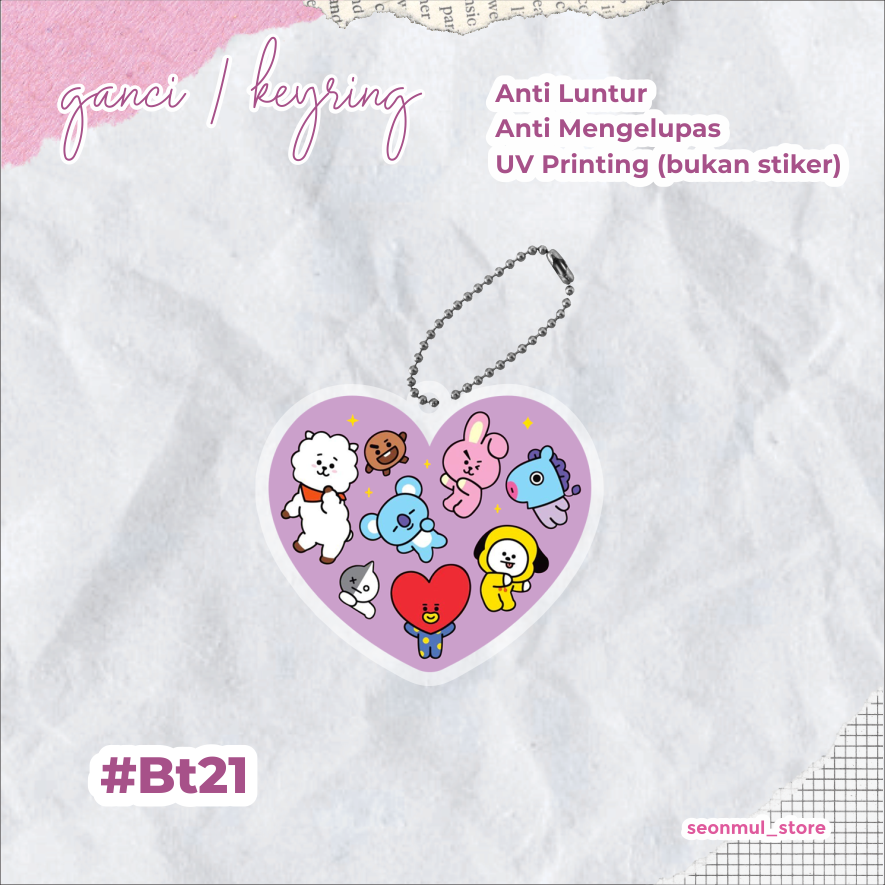 [READY STOCK] GANCI / KEYRING / KEYCHAIN BT21 / GANTUNGAN KUNCI BTS