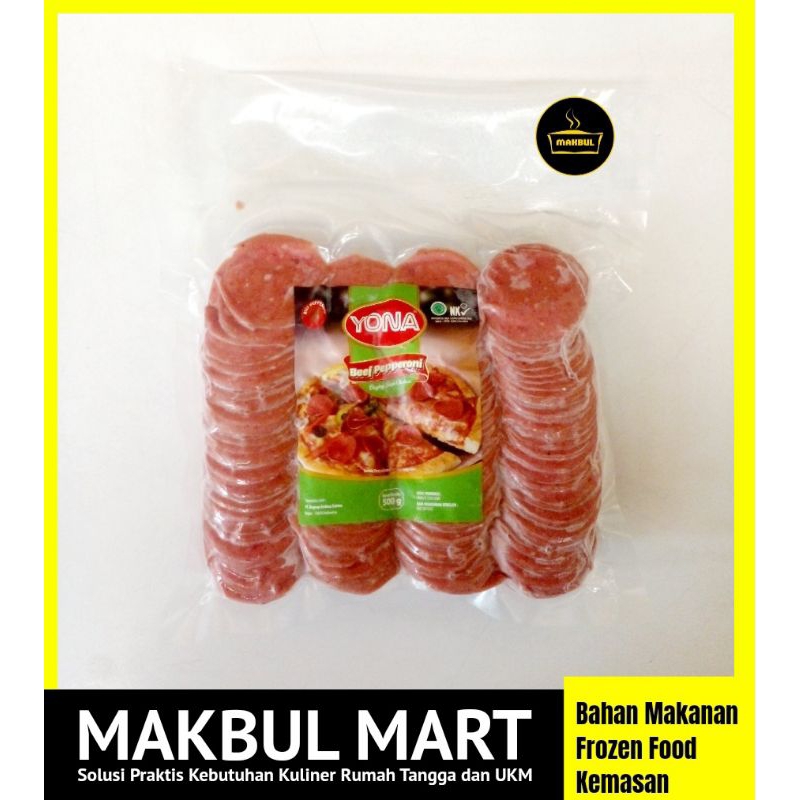 Yona Beef Pepperoni 500gr