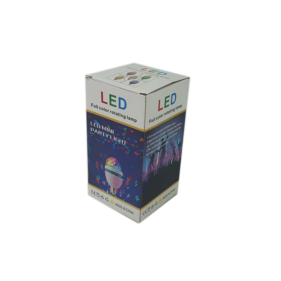 Lampu LED RGB Color Crystal Rotating Light Bulb E27 3W - EP27 - White