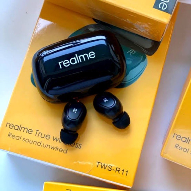 Headset Bluetooth Realme TWS R11 Black