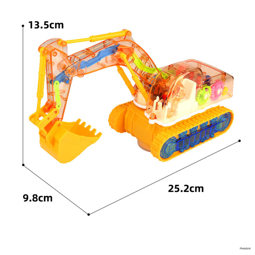 HAPPYTOYS.888 #B81 MAINAN EXCAVATOR DAN BULLDOZER GEAR / MAINAN EXCAVATOR / MAINAN BULLDOZER / MAINAN MUSIC DAN LAMPU BISA BERGERAK / MAINAN ANAK KEKINIAN