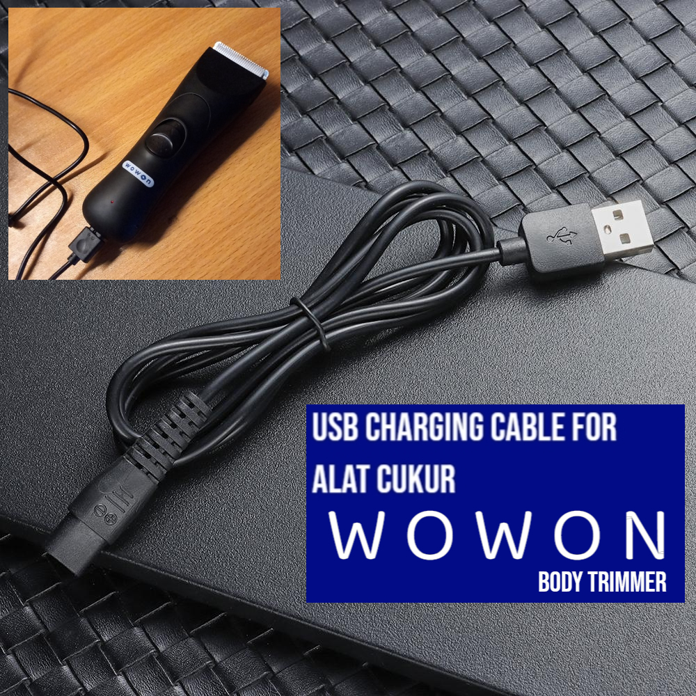 Wowon Kabel Charger Usb Adapter Body Trimmer Shaver Clipper Alat Cukur