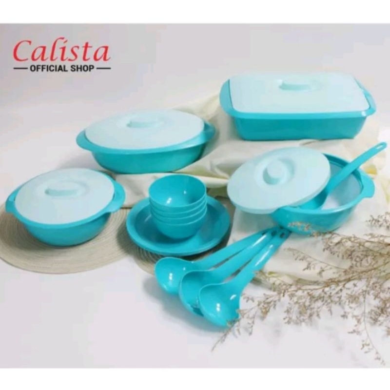 12 pcs ORCHID SET PERALATAN MAKAN CALISTA