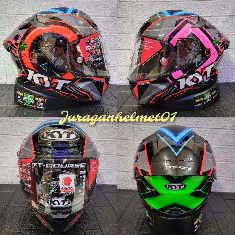 HELM KYT TT COURSE MOTIF RATTHAPARK PLAY REPLICA|KYT TTC MOTIF RATTHAPARK