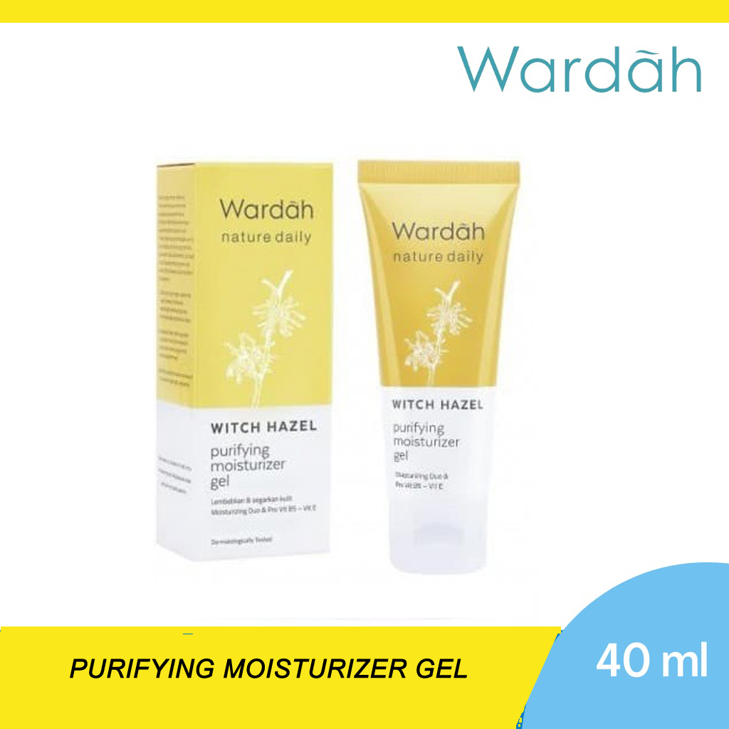 Wardah Nature Daily Witch Hazel Purifying Moisturizer Gel - 40 ml