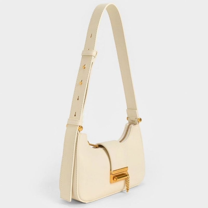 12.12 SALE | CK Metallic Accent Belted Bag