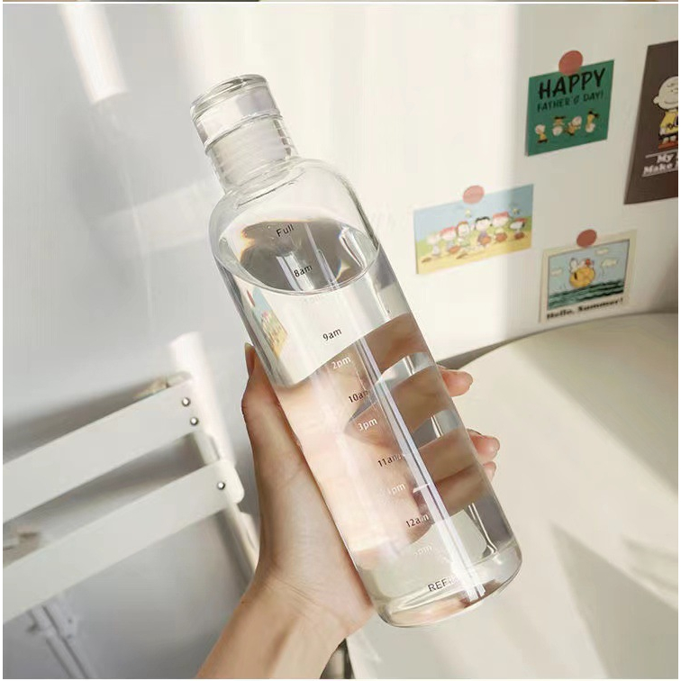 GOKIDO - KP121 BOTOL MINUM AESTHETIC WATER BOTTLE TERMOS BOTOL BENING ESTETIK BOTOL MINUMAN PLASTIK BERKUALITAS PREMIUM