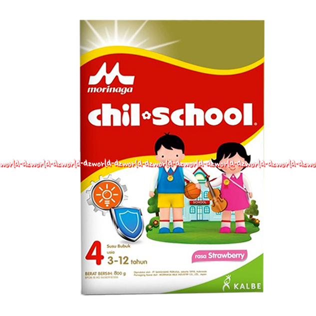 Morinaga 800gr Chil School 4  Rasa Stroberi Susu Formula Bubuk Untuk Anak Usia 3-12 tahun CilSkul Strawberry Susu Chil-School 800 gram