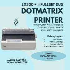 Printer Epson dotmatrix LX 300 +II siap pakai