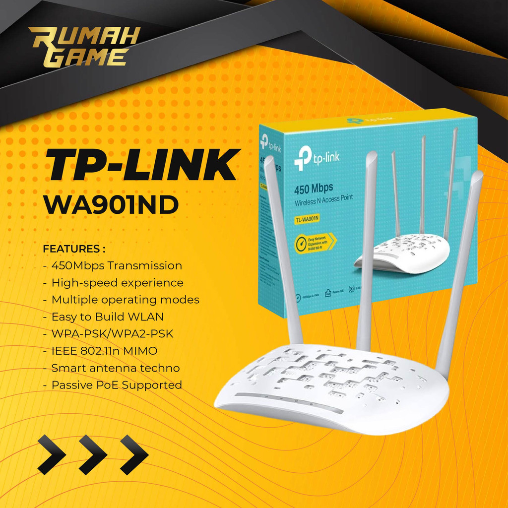 Access Point N Wireless Rounter 450Mbps Tplink Wa901nd Tp link Router