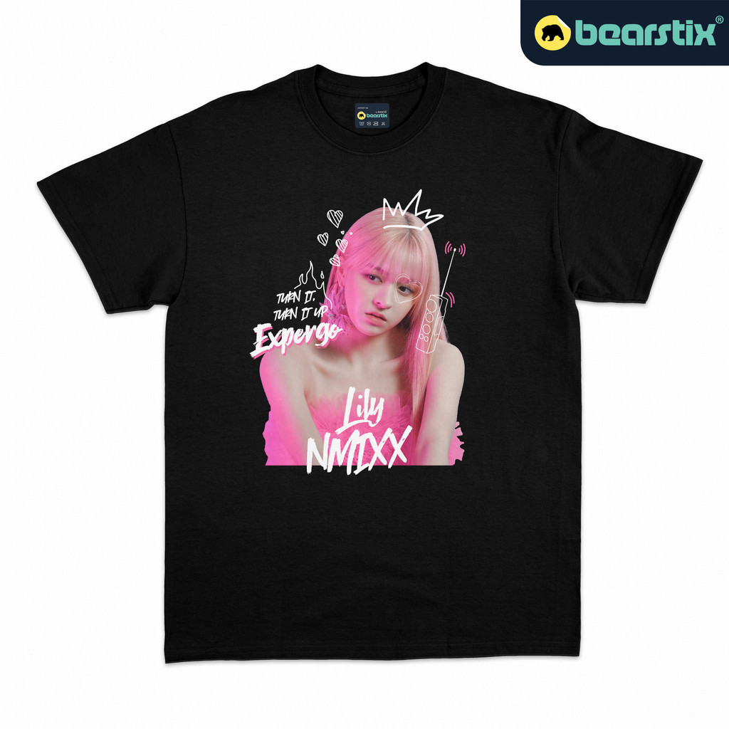 SHINZO - Kaos Lily M - Tshirt NMIXX - Baju Distro Casual - Kaos Expergo - Tshirt NSWER - Baju Kpop S