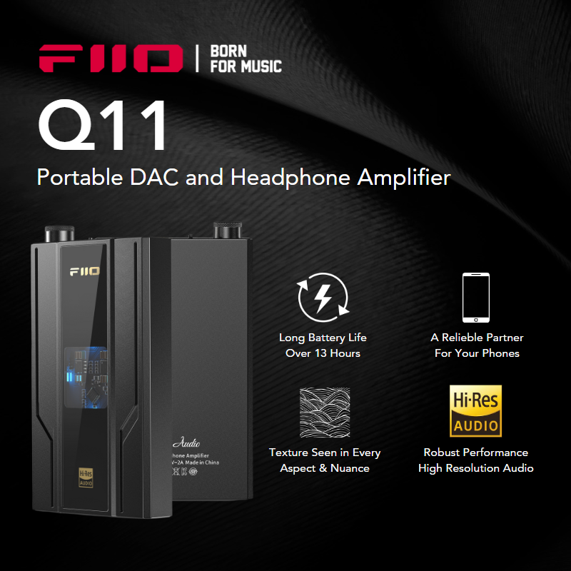 Fiio Q11 Q-11 Q 11 Portable DAC & Headphone Amplifier