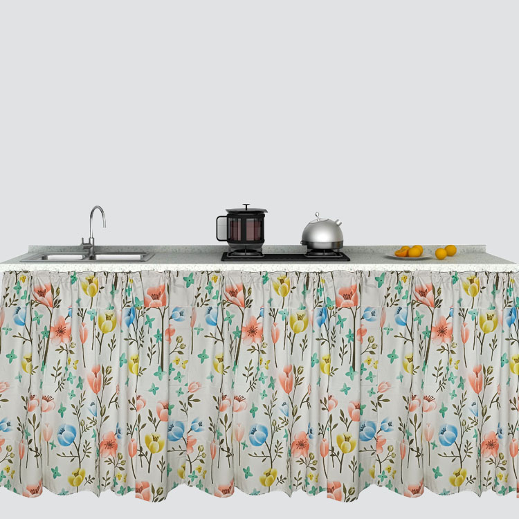 Gorden Kolong Dapur Motif Bunga Lyodra