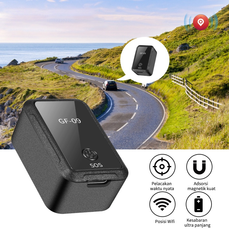 GPS Mobil/gps motor/gps mini/gps mobil/gps tracker mobil/Pelacak GPS Mini GF07 /GF09 Alat Perekam Lokasi GPS Anti Hilang Mendukung Operasi Jarak Jauh GPRS Ponsel