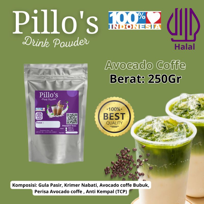 

pillos bubuk minuman avocado coffee terenak dan termurah