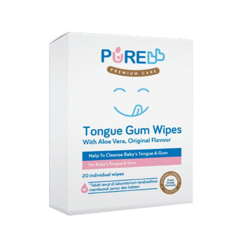 Pure BB Tongue Gum Wipes Tisu Basah Gusi &amp; Lidah Bayi 20s